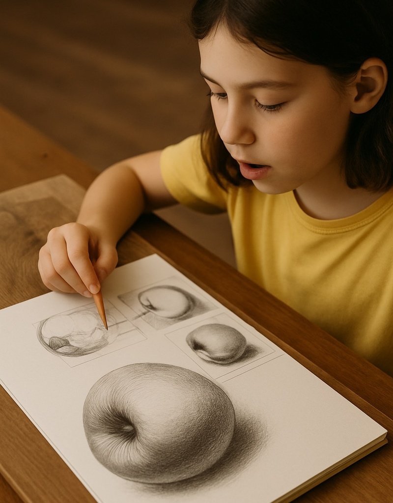 Pencil Drawing Foundation Workshop for Children in Dhahran (4-Days)