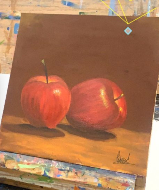 أساسيات الألوان الزيتية (لطبيعة صامتة) – المستوى الأول (١٤ سنة فما فوق) – مرسم زوايا الفن في الظهران – حي القصور (يومان)