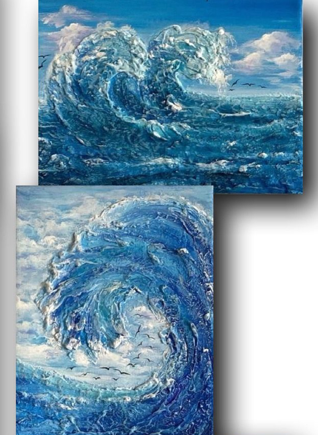 Raised Wave Painting with Texture Paste Workshop (14+) – Zawaya Alfan in Dhahran – Al Qusur District (2-Days)